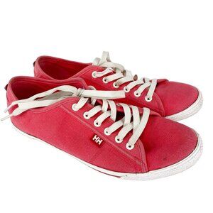 Helly Hansen Shoes Womens Size US 10 Sneakers Canvas Red/Pink Lace Up